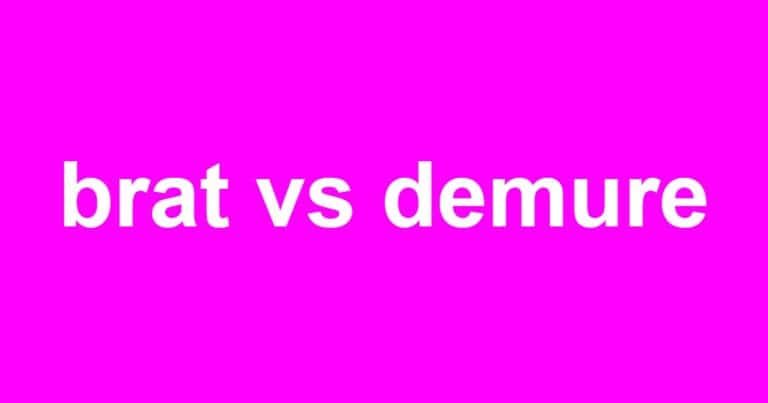 Brat vs. Demure: Comparing 2024’s Two Biggest Aesthetic Trends