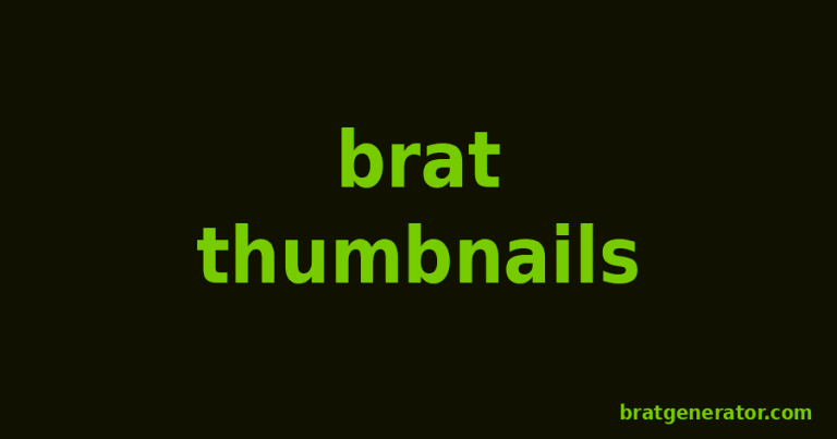 How to Use a Brat Generator for YouTube Thumbnails That Get Clicks