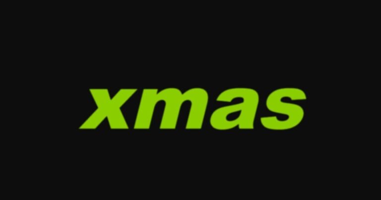 Brat-style Christmas party ideas graphic in bold lowercase brat green font on a black background