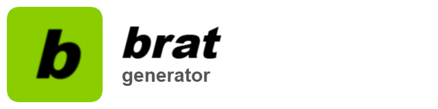 Brat Generator logo wordmark
