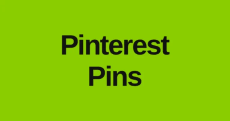Brat Green Pinterest pin graphic with bold text reading "Pinterest Pins," representing the brat-style Pinterest guide