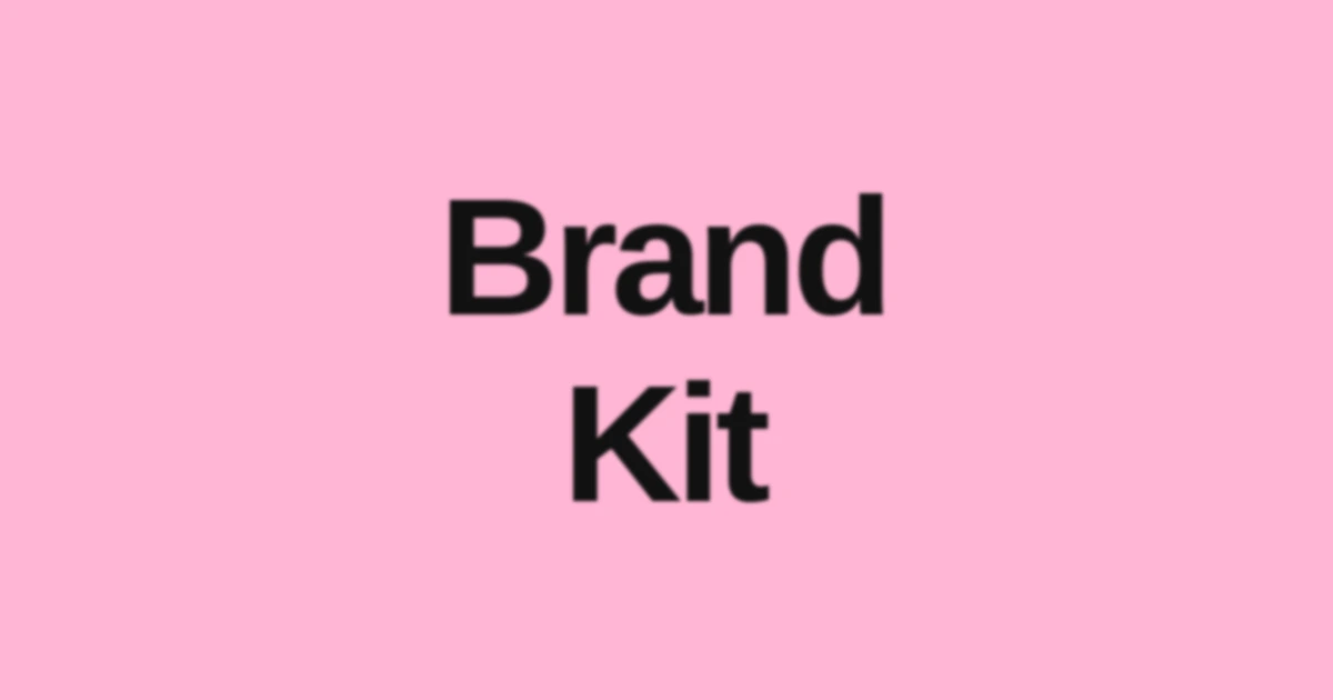 Brat Pink graphic with bold text reading "Brand Kit," representing a brat-style brand kit guide for small businesses