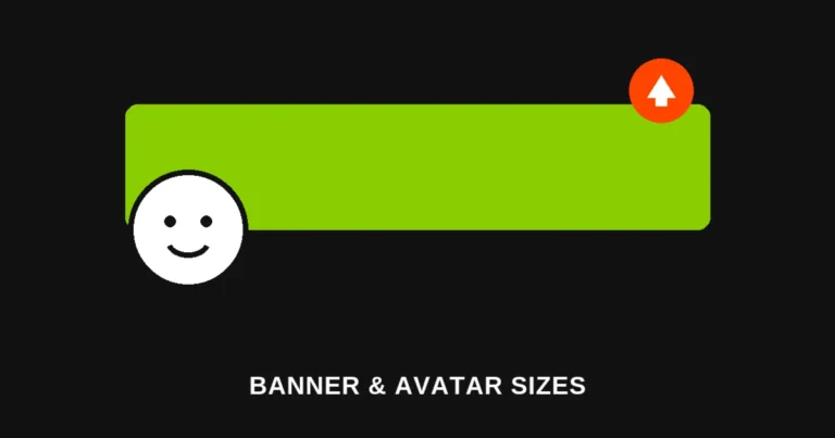 Green rectangular banner graphic with a circular avatar badge overlapping the corner, illustrating brat-style Reddit banner and avatar sizing