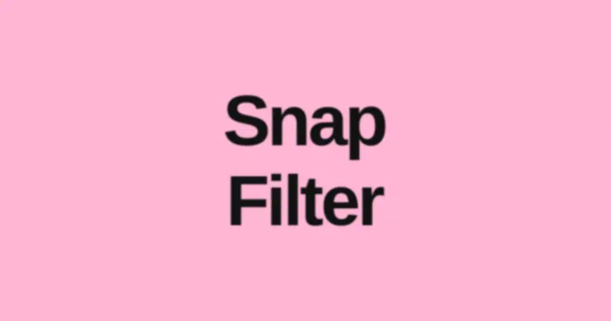Brat Pink Snapchat geofilter graphic with bold text reading "Snap Filter," representing how to make a brat-style Snapchat geofilter