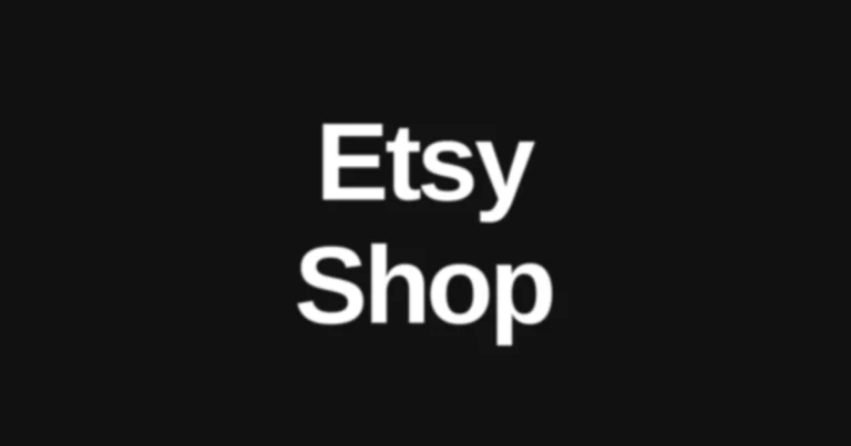 Brat Black Etsy shop graphic with bold text reading "Etsy Shop," representing how to use a brat generator for an Etsy shop